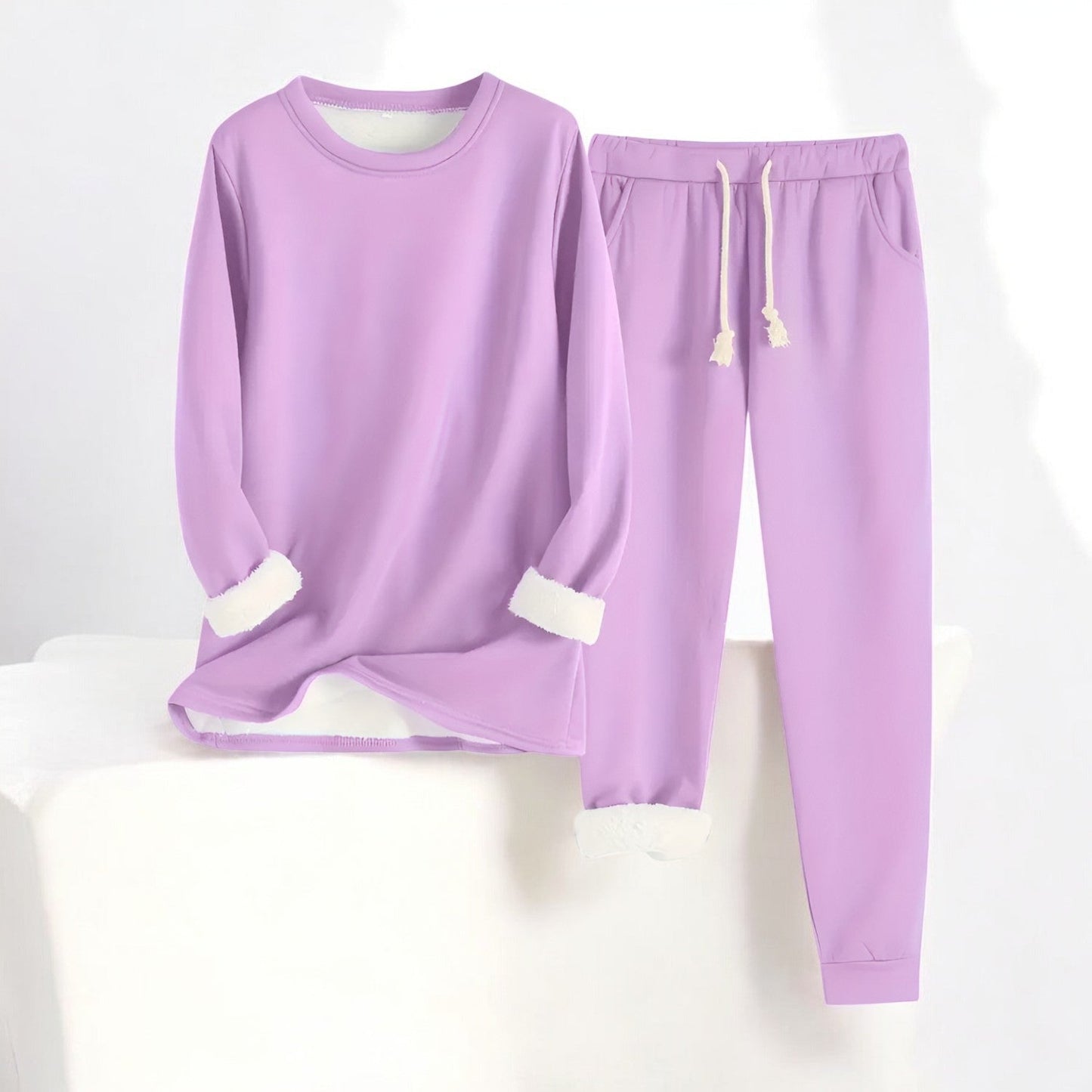 Harper™ - Fleeceforet Loungewear-Sæt