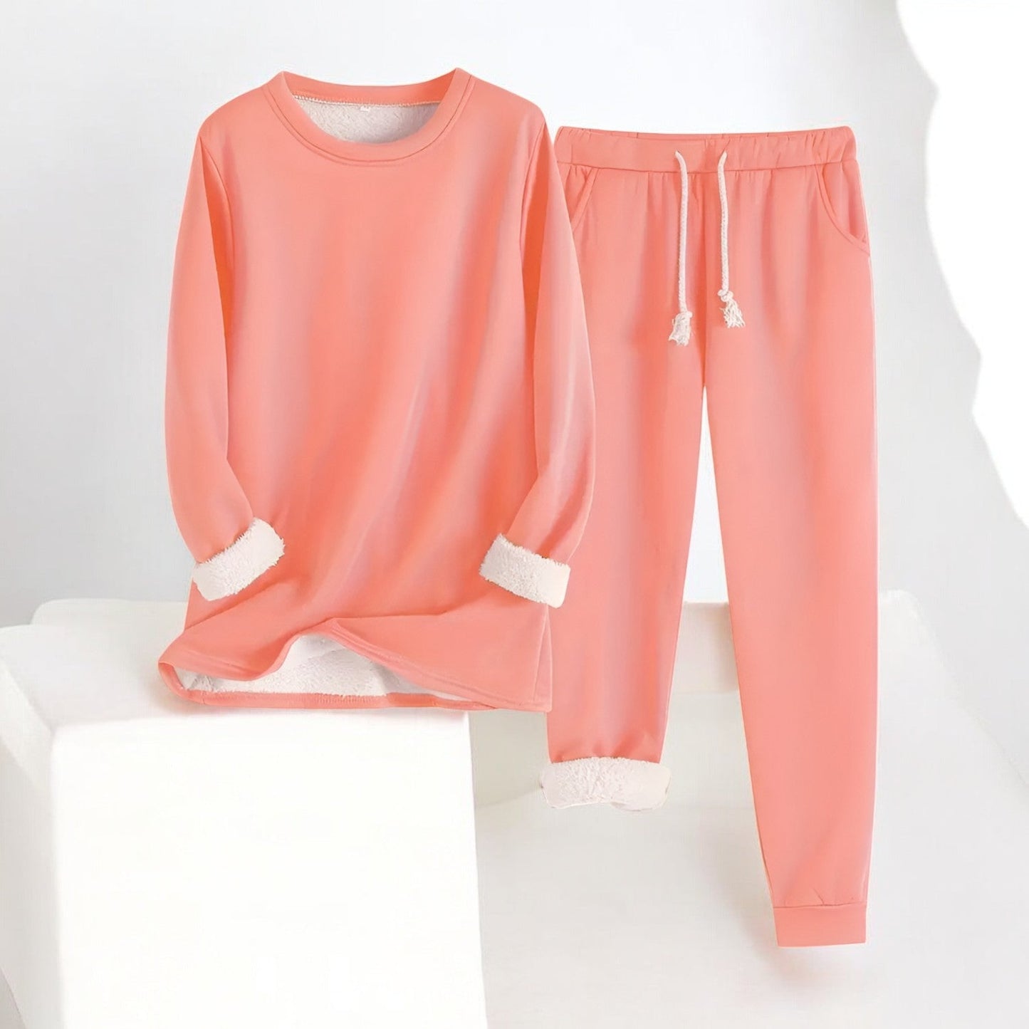Harper™ - Fleeceforet Loungewear-Sæt