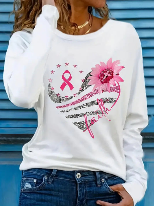 Håb Glitrer Sweatshirt | Sammen mod Brystkræft
